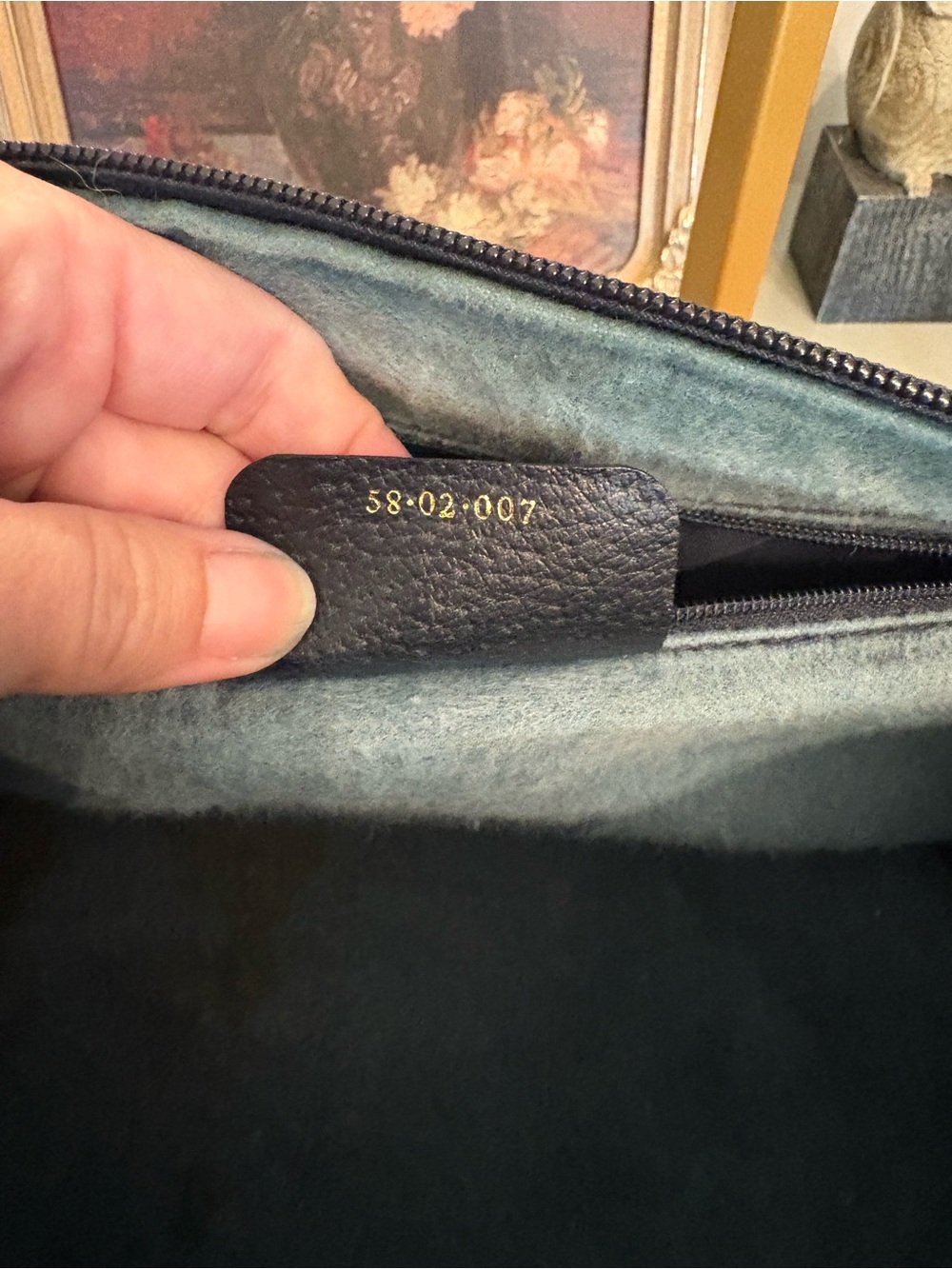 Gucci Vintage GG Supreme Mono Boston Bag-Navy/Red Web Stripe - Picture 7 of 16
